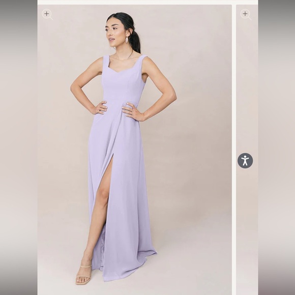 Revelry Bridesmaid Amethyst Formal Prom Dress - Picture 1 of 13